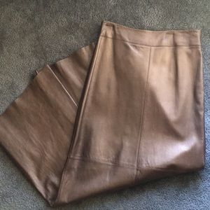 100% leather skirt